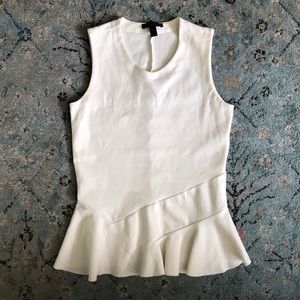 White/cream J. Crew Tank Blouse